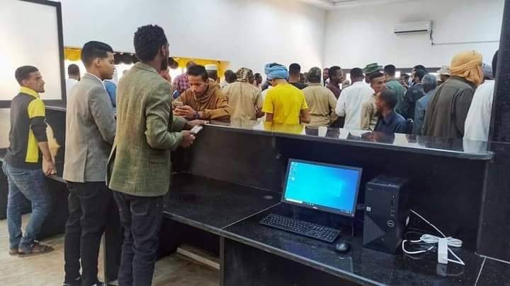 افتتاح فرع لمصرف الواحة بمدينة اوباري