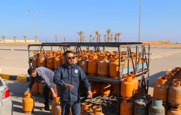 البريقة تفتتح موقع جديد بمنطقة حي السلام ببنغازي لبيع إسطوانات الغاز