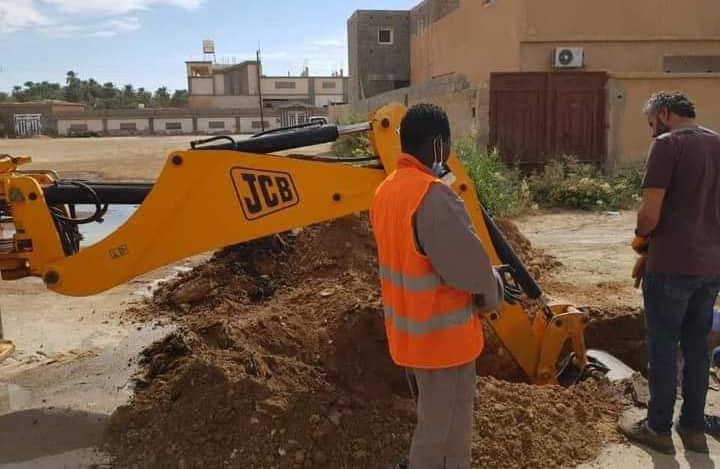 بلدية الجفرة تعلن البدء في تنفيذ عدد من مشاريع البنية التحتية