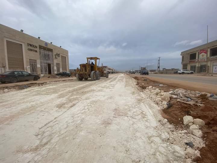 بلدية بنغازي تباشر في أعمال إنشاء ازدواج شارع الأندلس