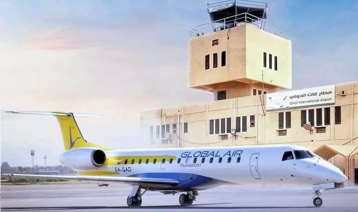 مطار غات يستعد لاستقبال رحلات شركة العالمية للطيران