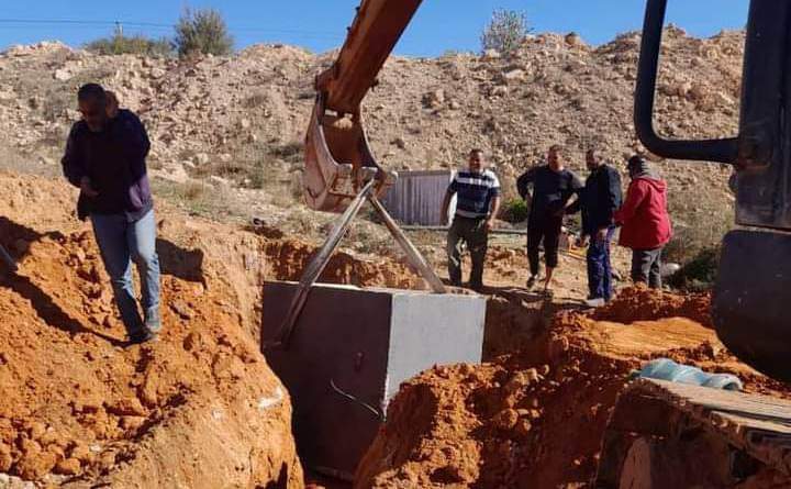 الانتهاء من تنفيذ عدة خطوط مياه شرب وتنظيف عبارات تصريف مياه الأمطار بمدينة غريان